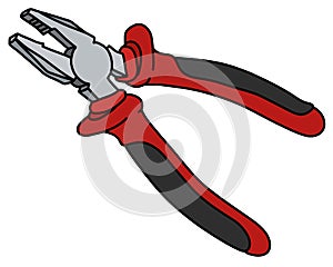 The red combination pliers