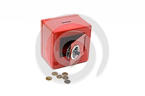 Red combination savings bank