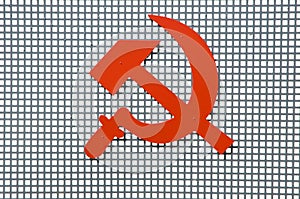 Red communism sign