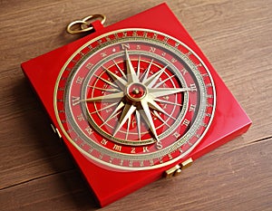 Feng Shui Red Compass Meditation photo