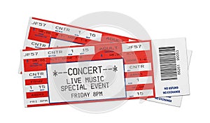 Red Concert Tickets photo