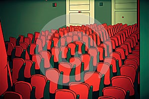 red conference chairs