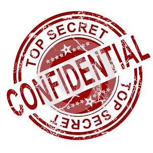 Red confidential stamp