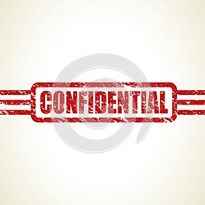 Red confidential stamp