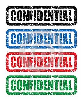 Red confidential stamp