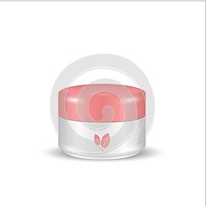 Red container cosmetics photo