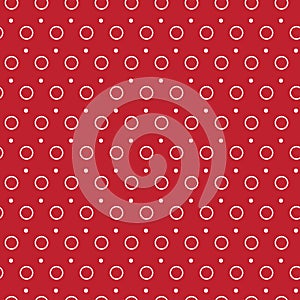 Red contrast seamless pattern background circle circumference design