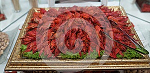 Red cooked crayfish