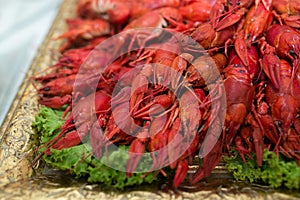 Red cooked crayfish