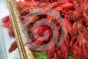 Red cooked crayfish