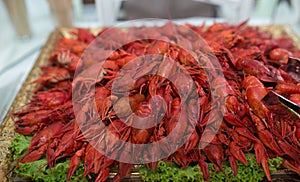 Red cooked crayfish