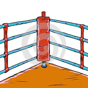 Red corner of the Boxing ring
