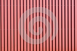 Red corrugated galvanised iron cladding