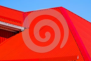 Red corrugated roof