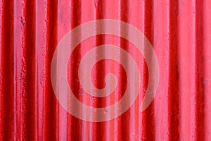 Red corrugated steel sheet texture