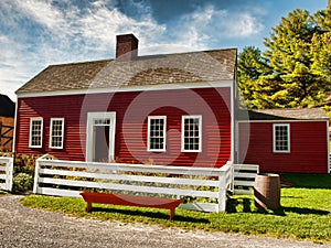 Red country house