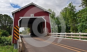 Red Covered Bridge - Shimanek