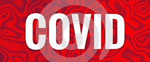 Red Covid Coronavirus Covid-19 Outbreak Header Background Illustration