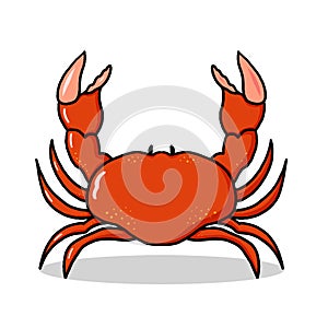 Red crab illustration