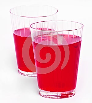 Red cranberry fruit drinks