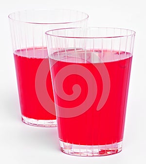 Red cranberry fruit drinks