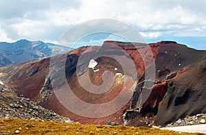 Red Crater during Tongariro Alpine Crossing, just close to Mount Ngauruhoe Mount Doom