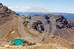 Red crater. Tongariro alpine track. North Island, New zealand