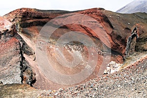 Red crater, Tongariro national park, New Zealand