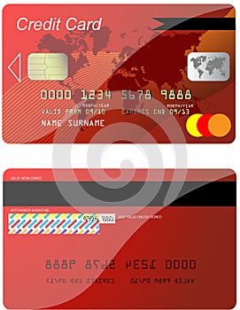 Red Credit Card