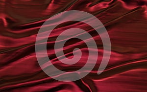 Red or crimson satin cloth abstract background