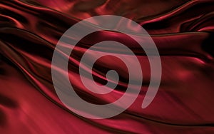 Red or crimson satin cloth abstract background