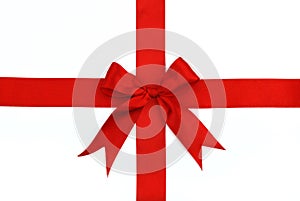 Red cross ribbon and bow