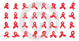 red cross ribbon World Aids Day awareness campaign sign prevention of communicable diseases