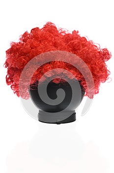 Red Curly Clown Wig photo