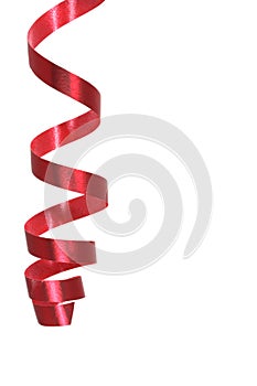 Red curly ribbon