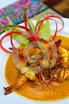 Red curry prawn