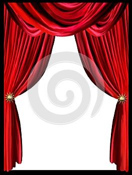 Red curtain