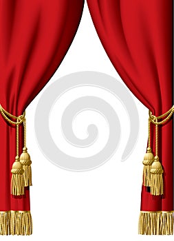 Red curtain