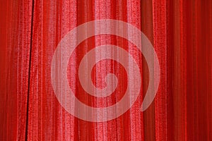 Red curtain fabric background