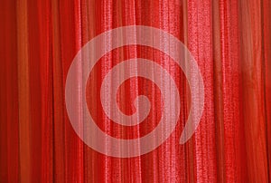 Red curtain fabric background texture