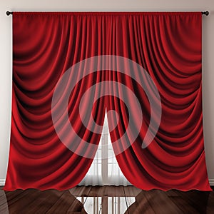 Red Curtain Theater Background