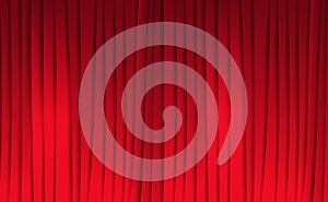 Red curtains, celebration and awards, abstract background, vector illustration