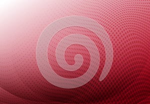 Red curve abstract background with wave halftone copy space. Vector