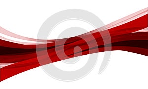 Red curve abstract wave vector design background