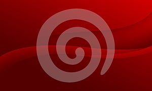 red curve wave lines soft gradient abstract background for artwork design