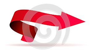 Red curved arrow