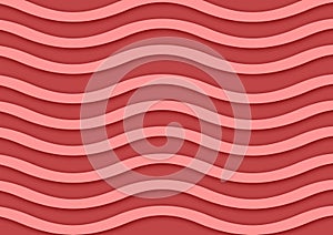 Red curved wavy line stripes background wallpaper
