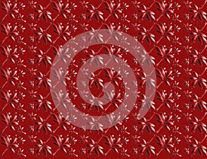 Red 3D floral background
