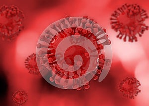 Red Dangerous Virus - 3D