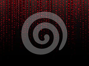 Red Data Background